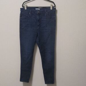 Madewell 10" Indigo High Rise Skinny Jeans